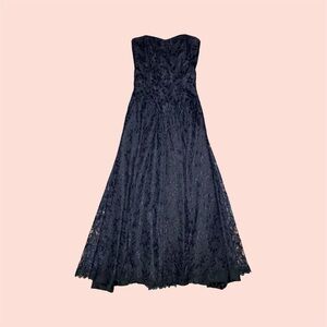 Vintage Black Lace Dress
